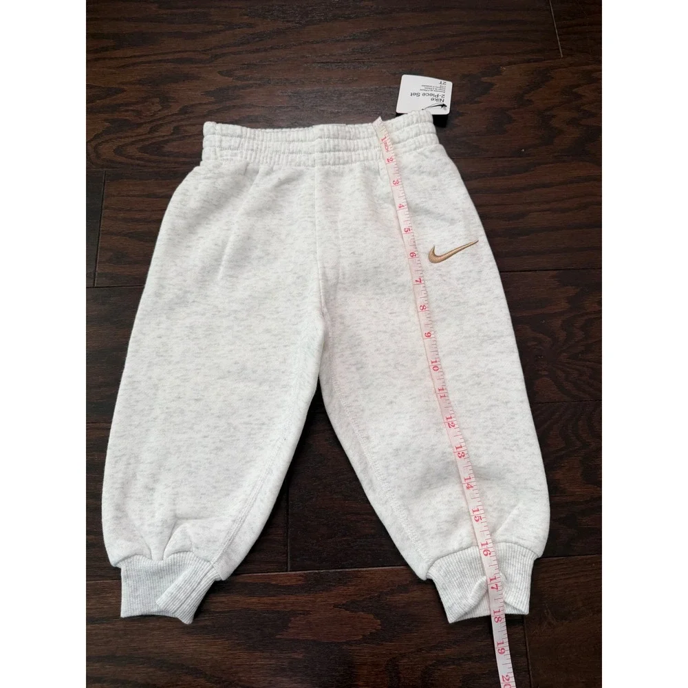 Nike Toddler 2-Piece Fleece Sweatshirt Jogger Set Birch Heather 76M188-X58 2T